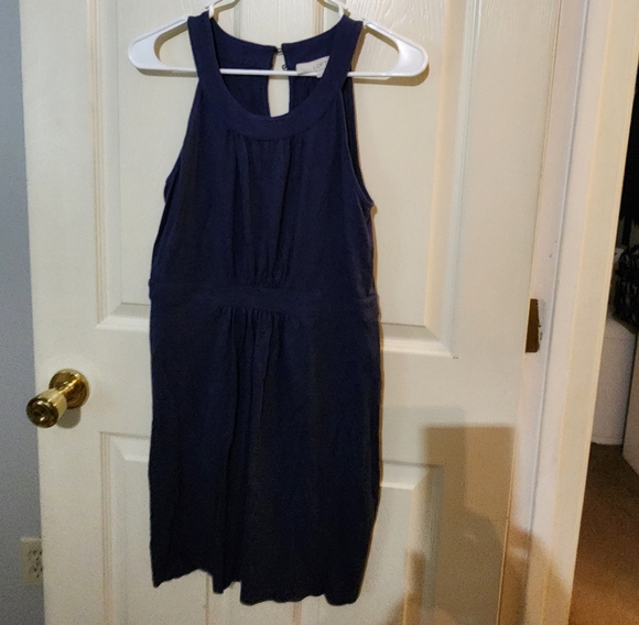LOFT Navy Blue Mini Dress - Picture 4 of 4
